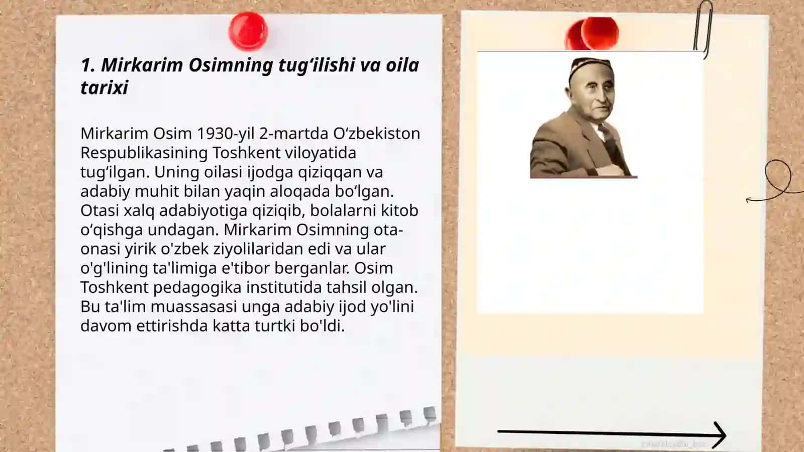 Mirkarim Osimning hayoti va ijodi 3