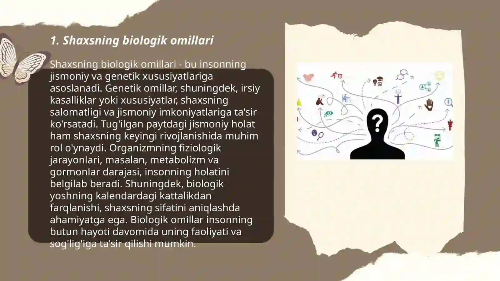 Shaxsning biologik omillari 3