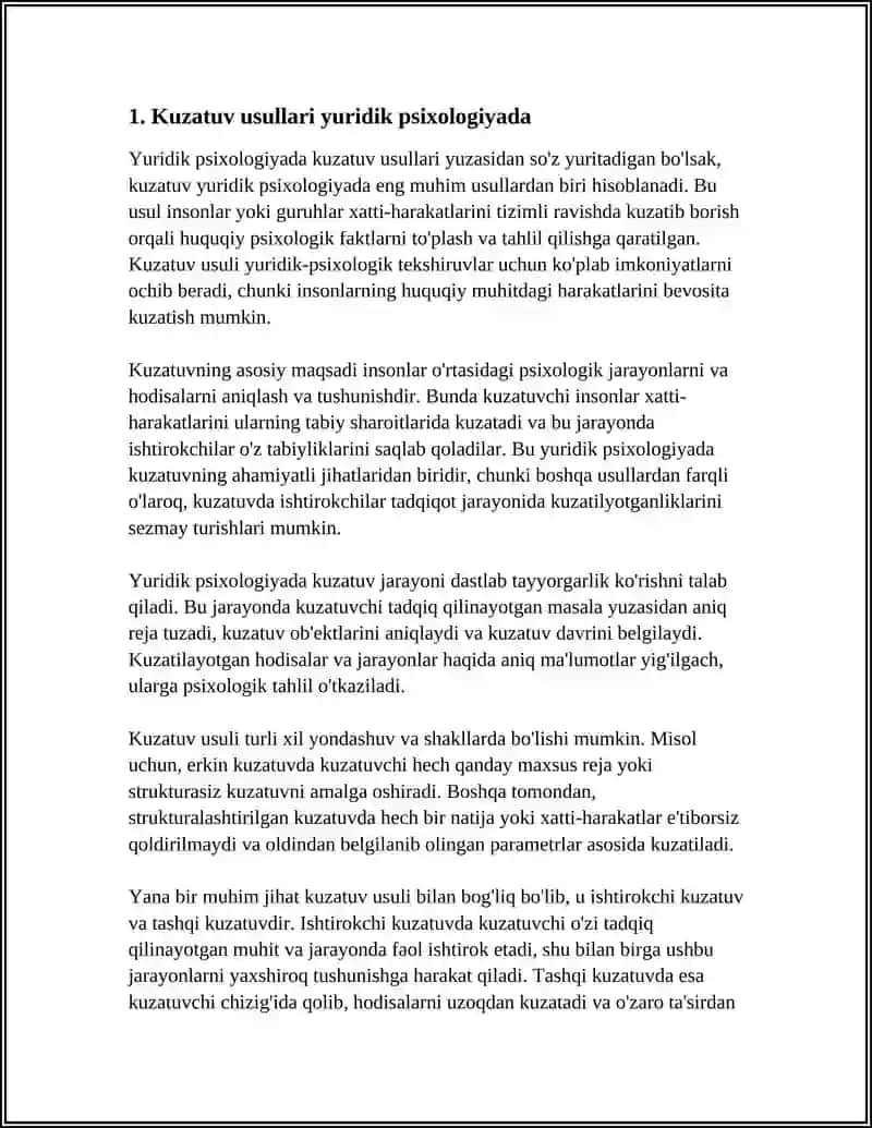 YURIDIK PISIXOLOGYA USULLARI 3