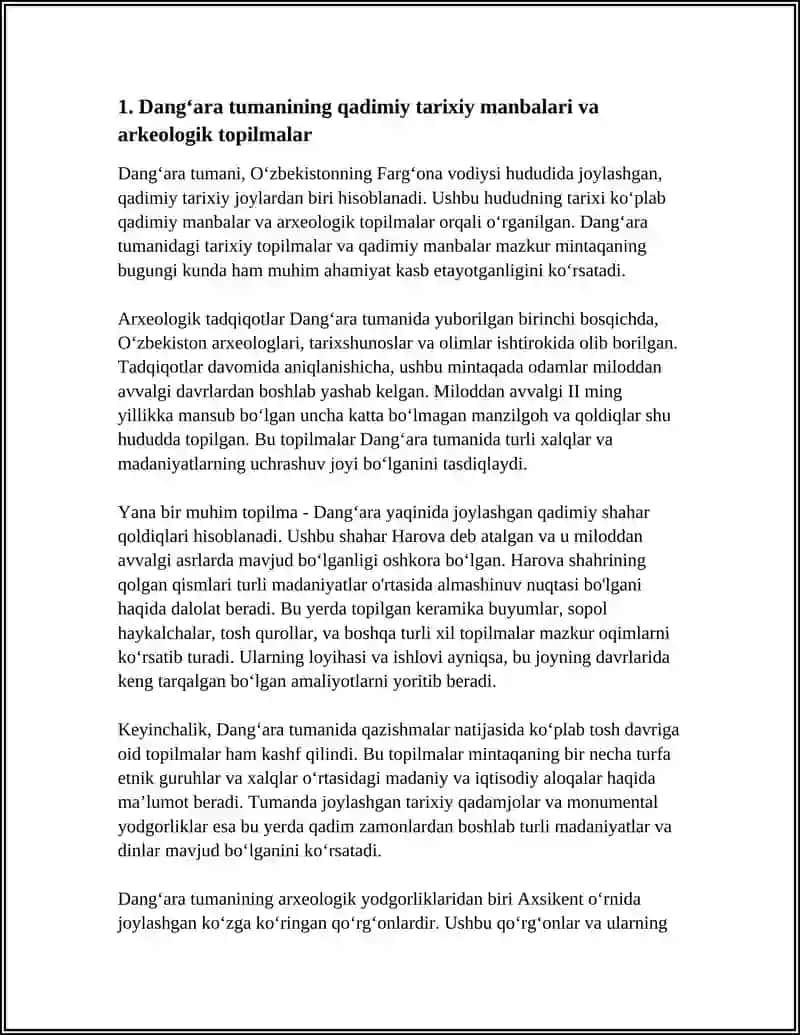 DANGʻARA TUMANI TARIXI 3