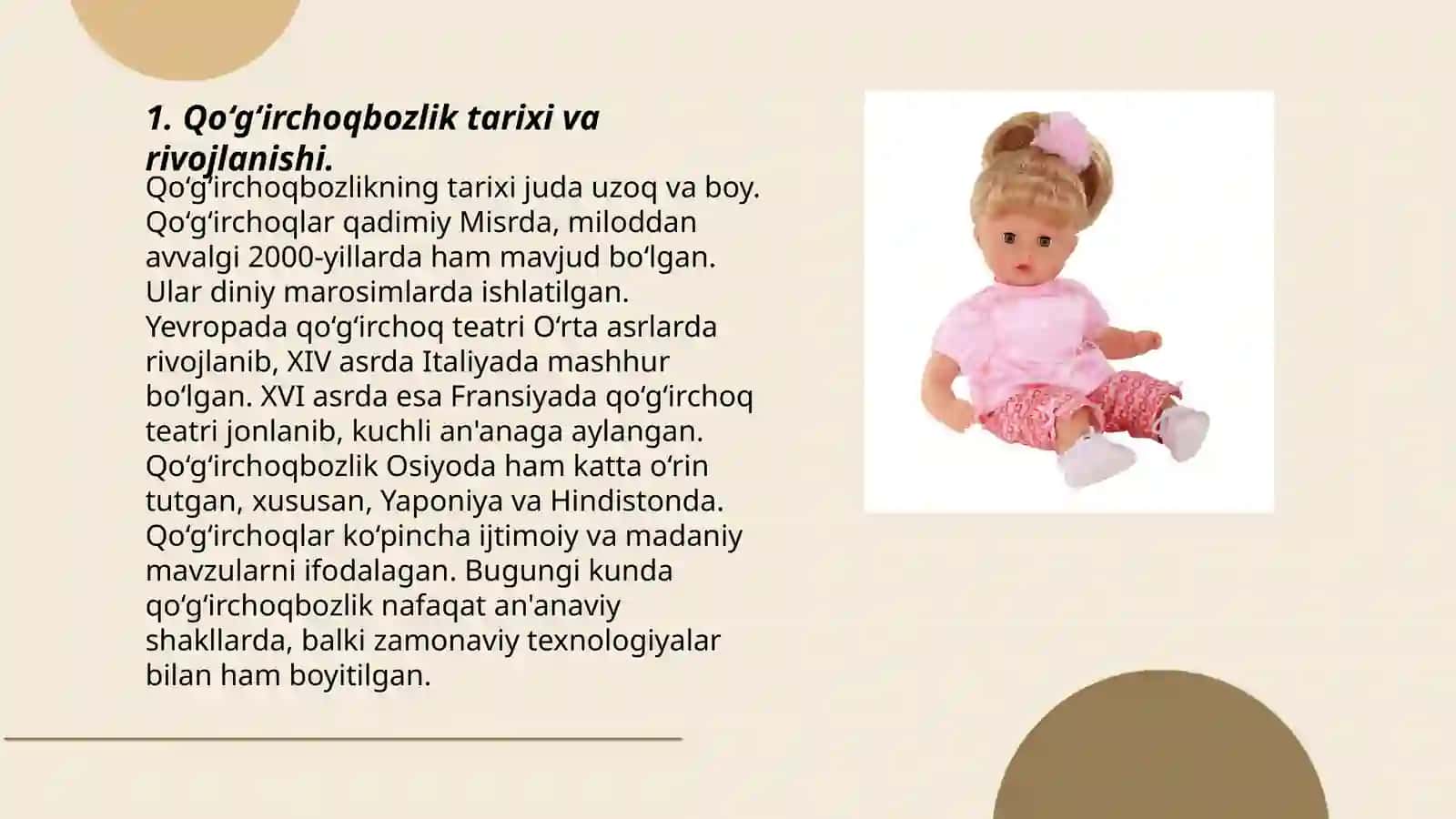 Qo‘g‘irchoqbozlik 3