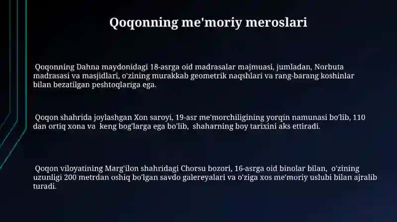 Qo'qon qadimiy shahar 3