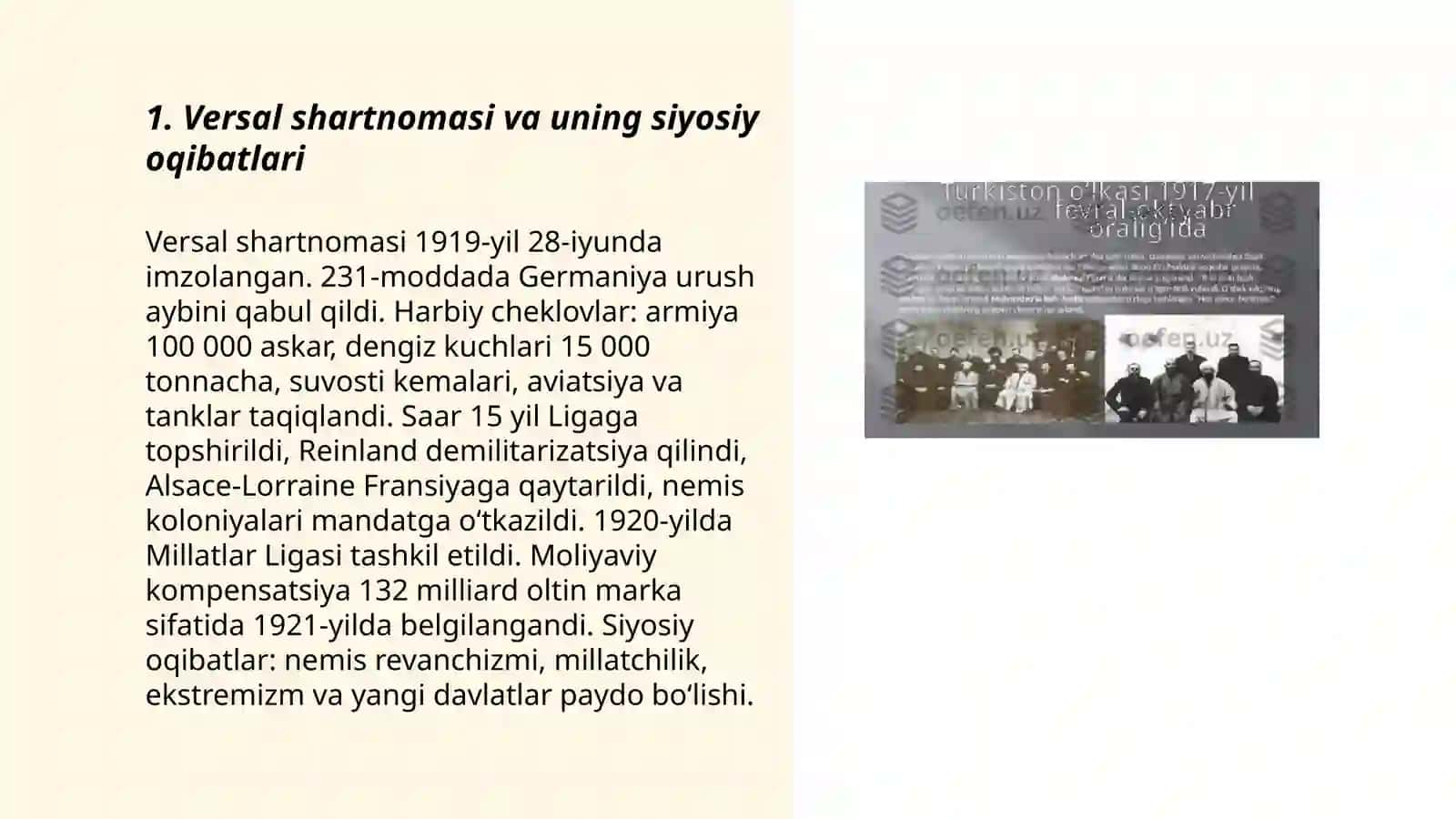 Jahon urushlari oralig'idagi siyosiy hayot 3