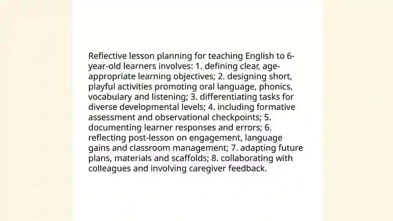 Reflective Teaching English to Young Learners 3