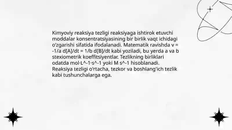 Kimyoviy reaksiya tezligi 3