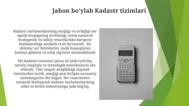 Yer resurslari va kadastr 3