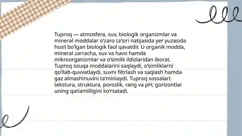 Tuproq va uning strukturasi 3