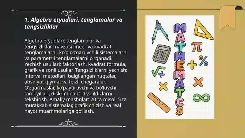 Matematika etyudlari 3