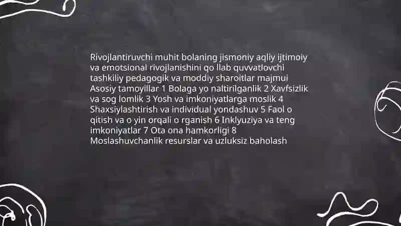 Rivojlantiruvchi muhitni tashkil qilish 3