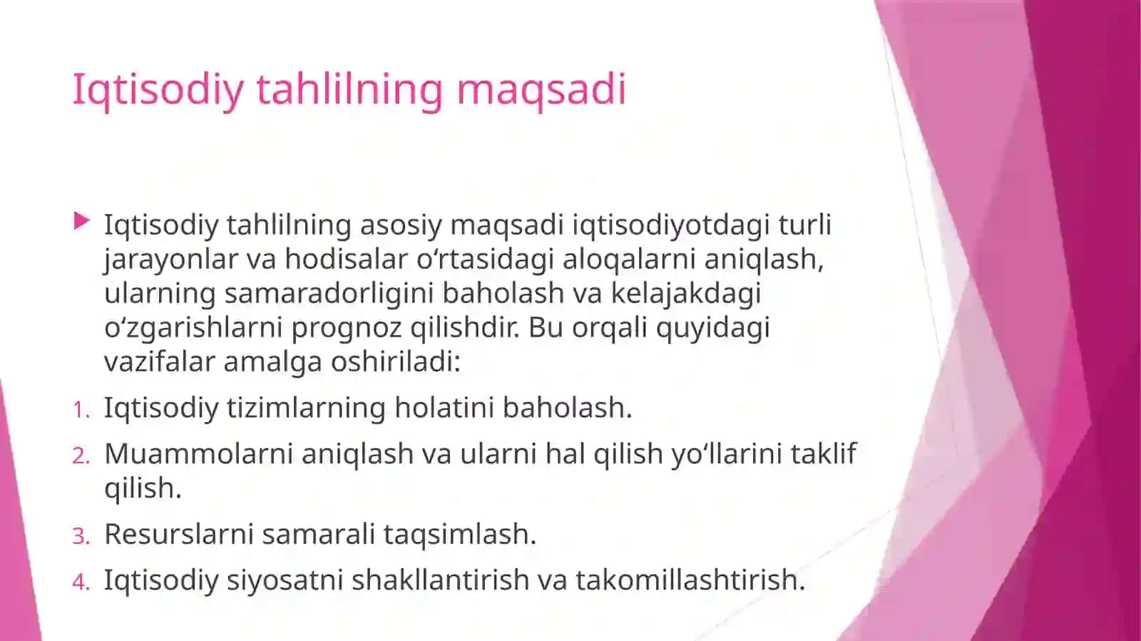 Iqtisodiy tahlil nazariyasi 3