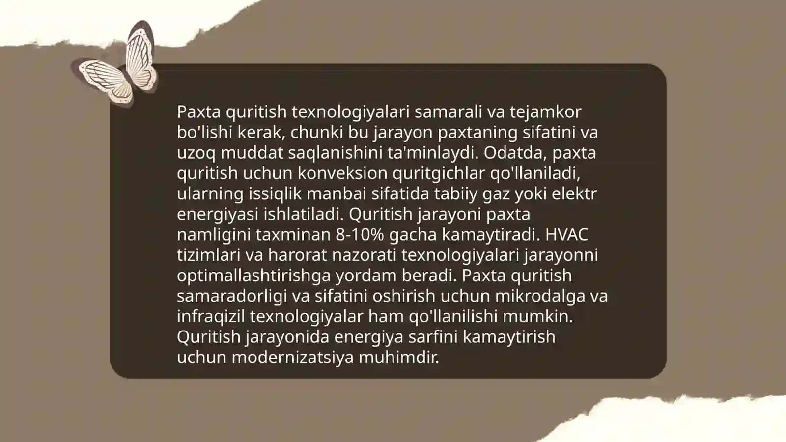 Paxta quritish jarayonini avtomatlashtirish 3