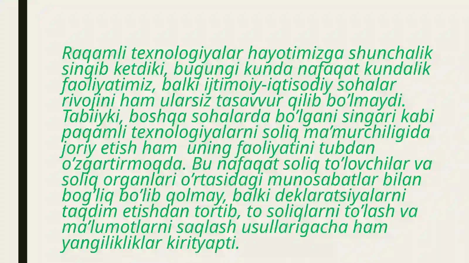 Tashkilot rivojlanishining raqami texnologiyasi 3