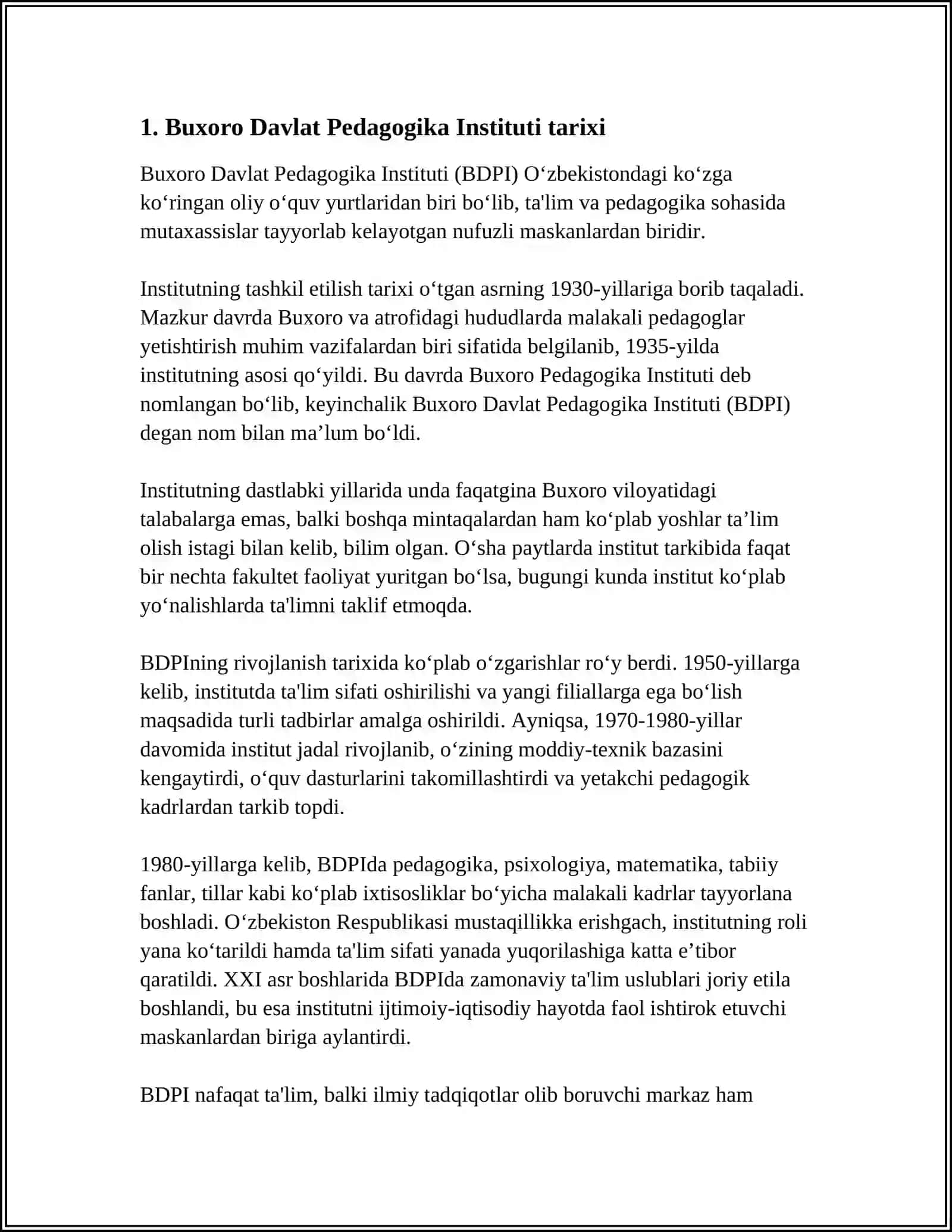 BUXORO DAVLAT PEDAGOGIKA INSTITUTI 3