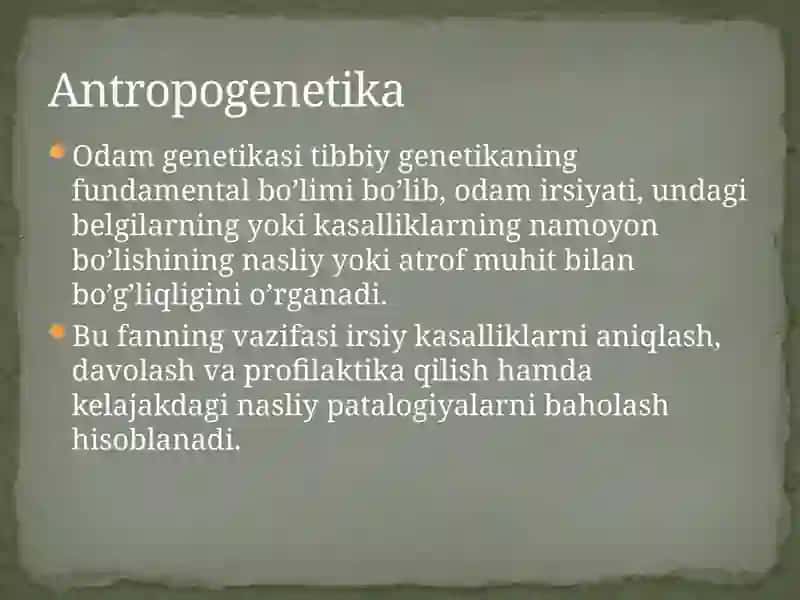 Antropogenetika 3