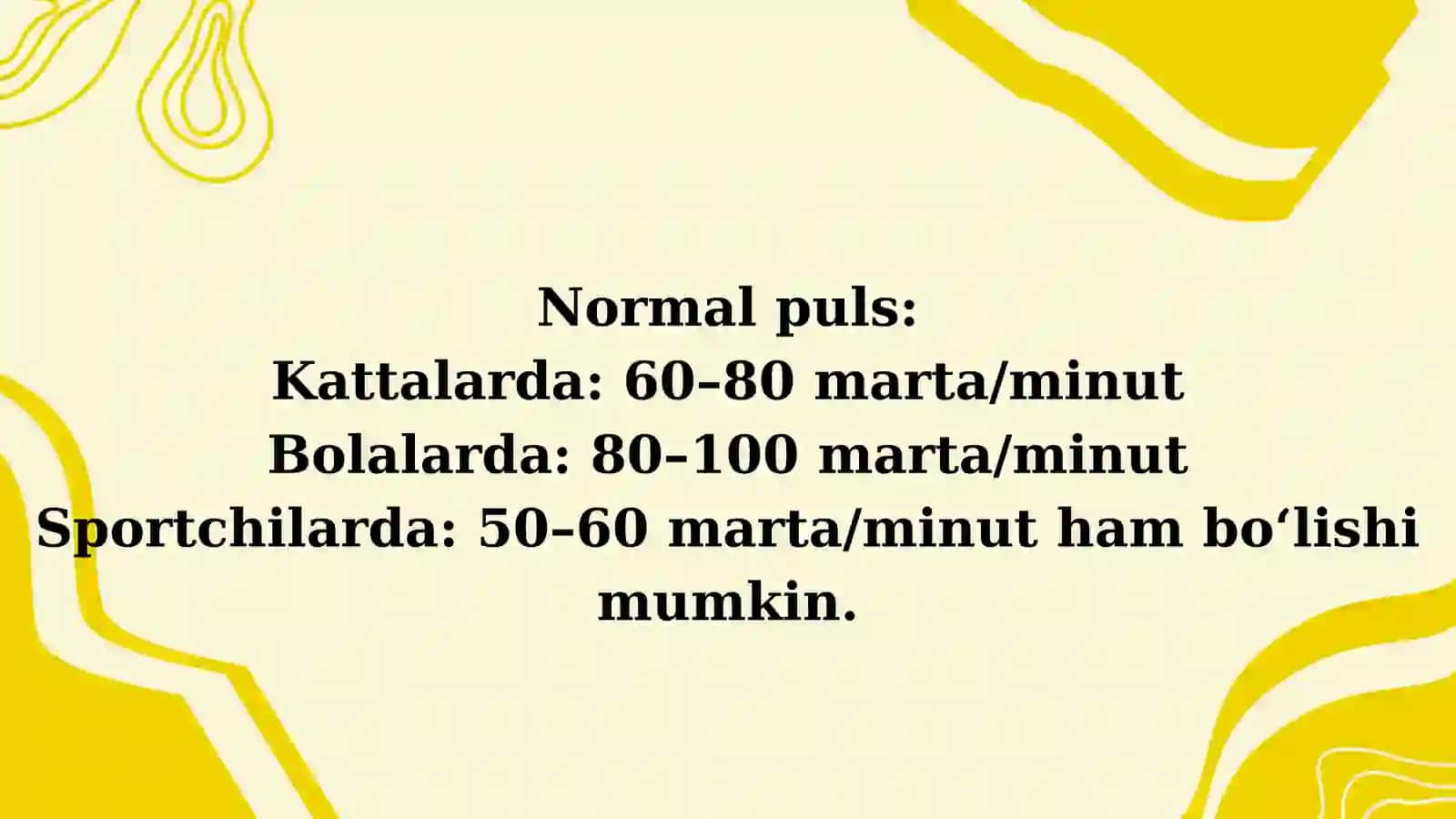 Puls va qon bosimi 3