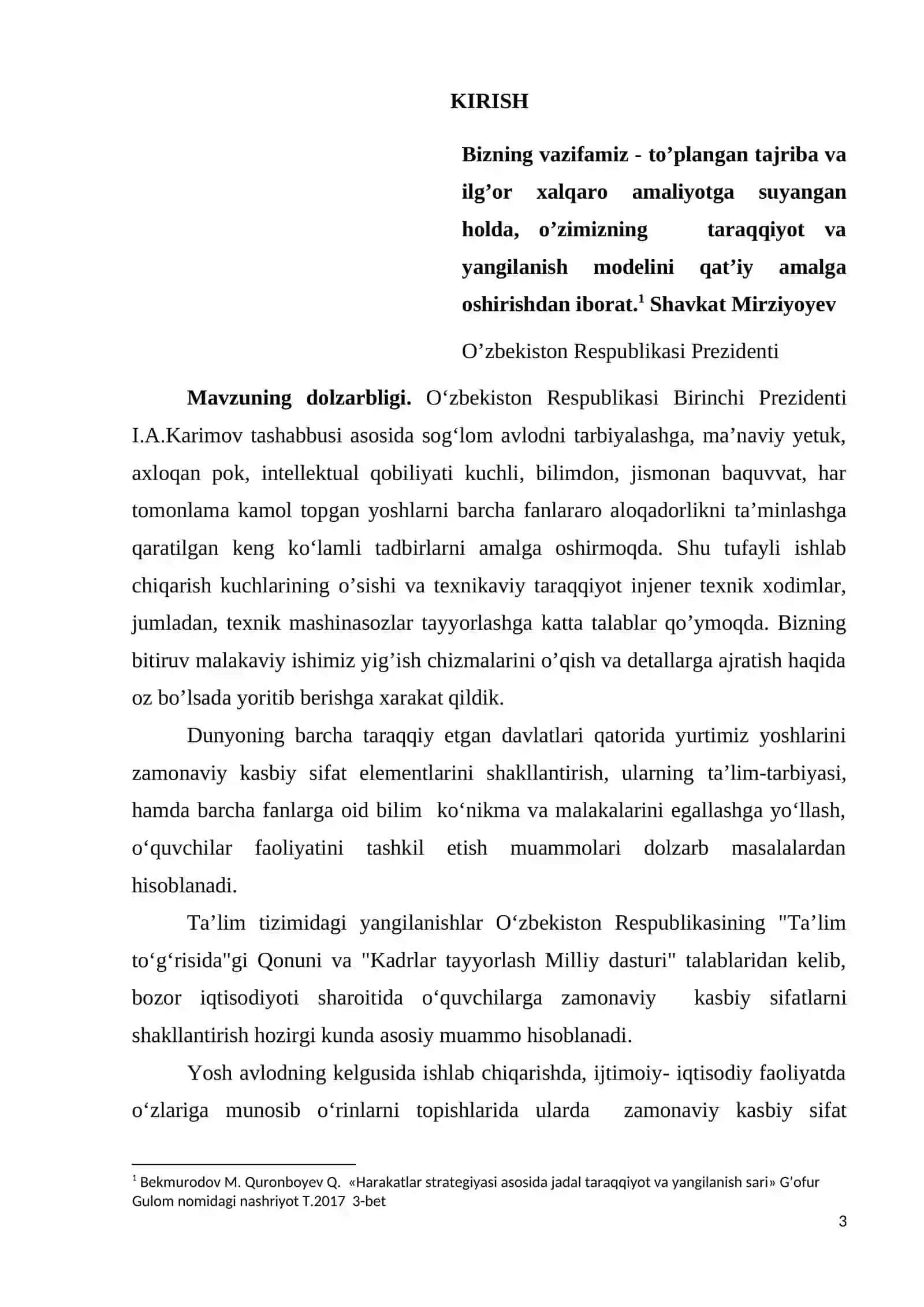 Yig’ish chizmalarini o’qish va detallarga ajratish 3