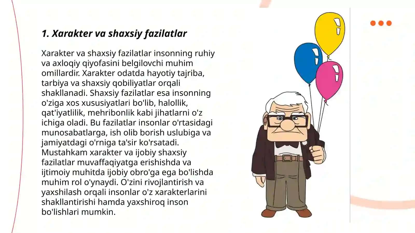 Xarakter va shaxsiy fazilatlar 3