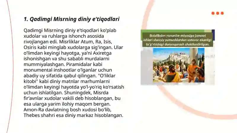 Qadimgi Misr madaniyati va arxitekturasi 3