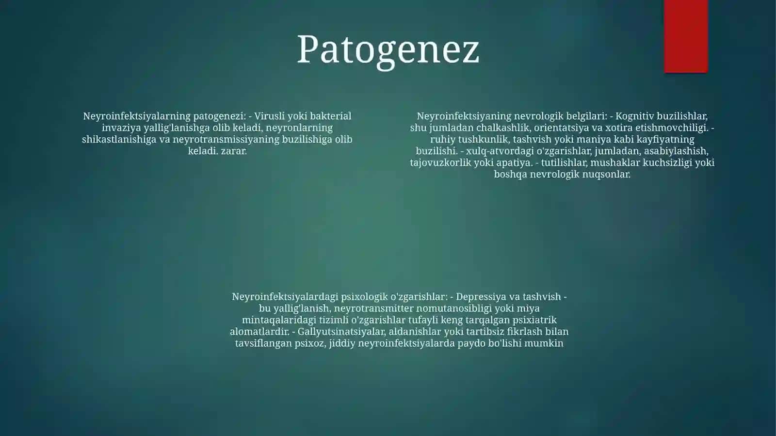 Neyroinfeksiyalardagi Ruhiy O'Zgarishlar 3