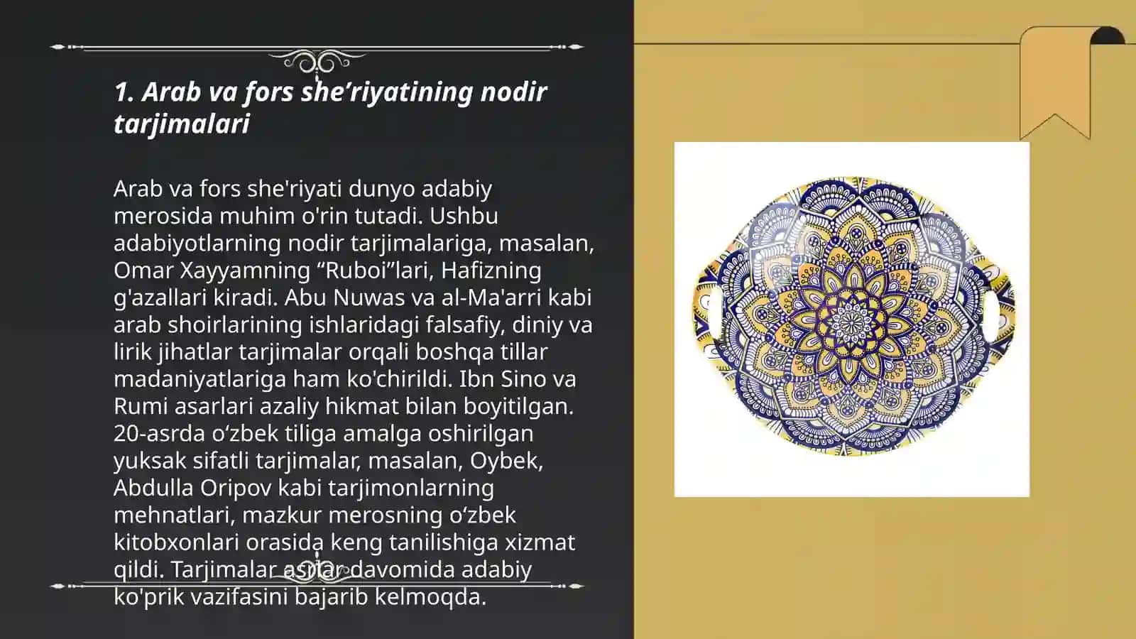 Arab va fors adabiyoti namunalari tarjimalari 3