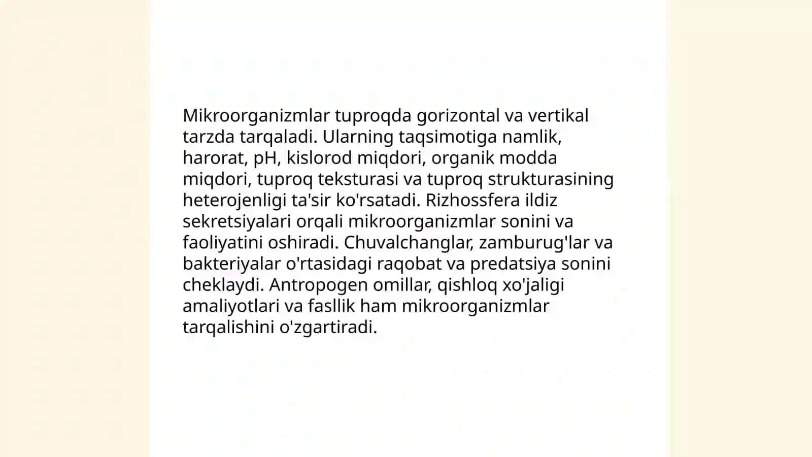 Mikroorganizmalarning tabiatta tarqalishi 3