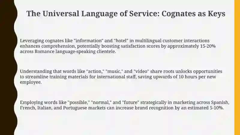 English cognates that are similar in your native language 3