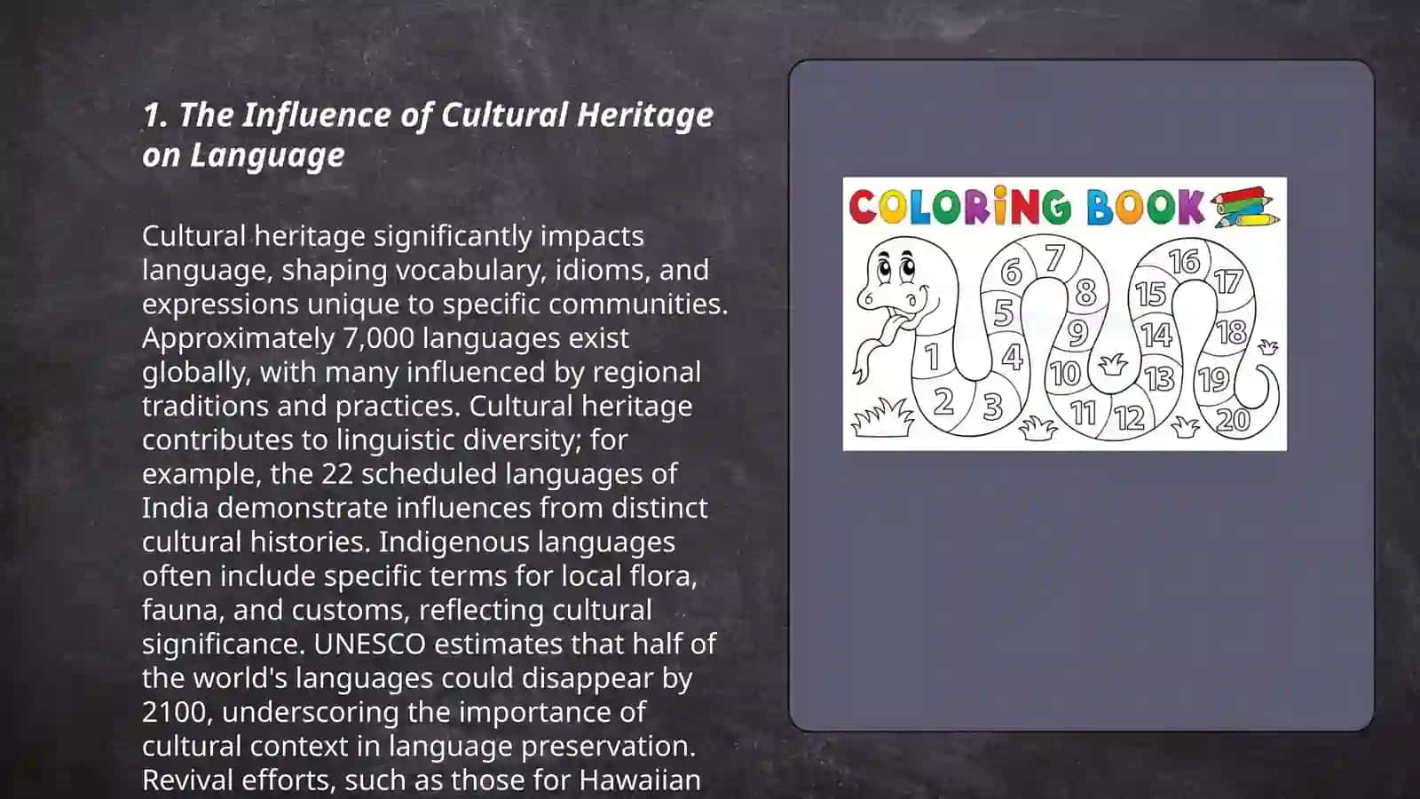 The Influence of Cultural Heritage on Language 3