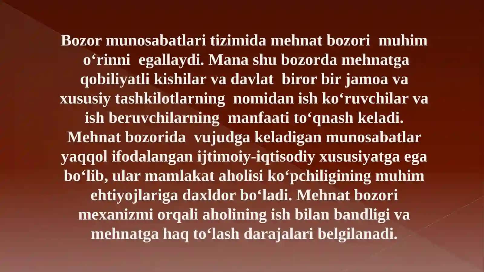 Mehnat bozori infratuzilmasi 3