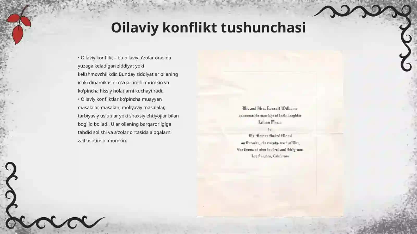 Oilaviy konflikt 3