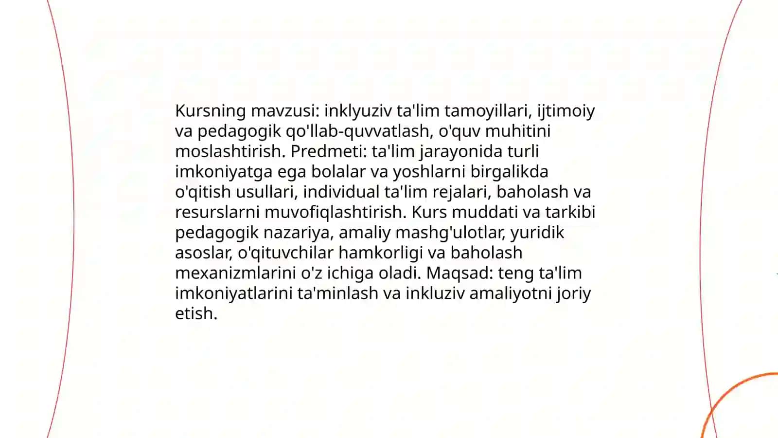 Inklyuziv ta’lim kursi 3