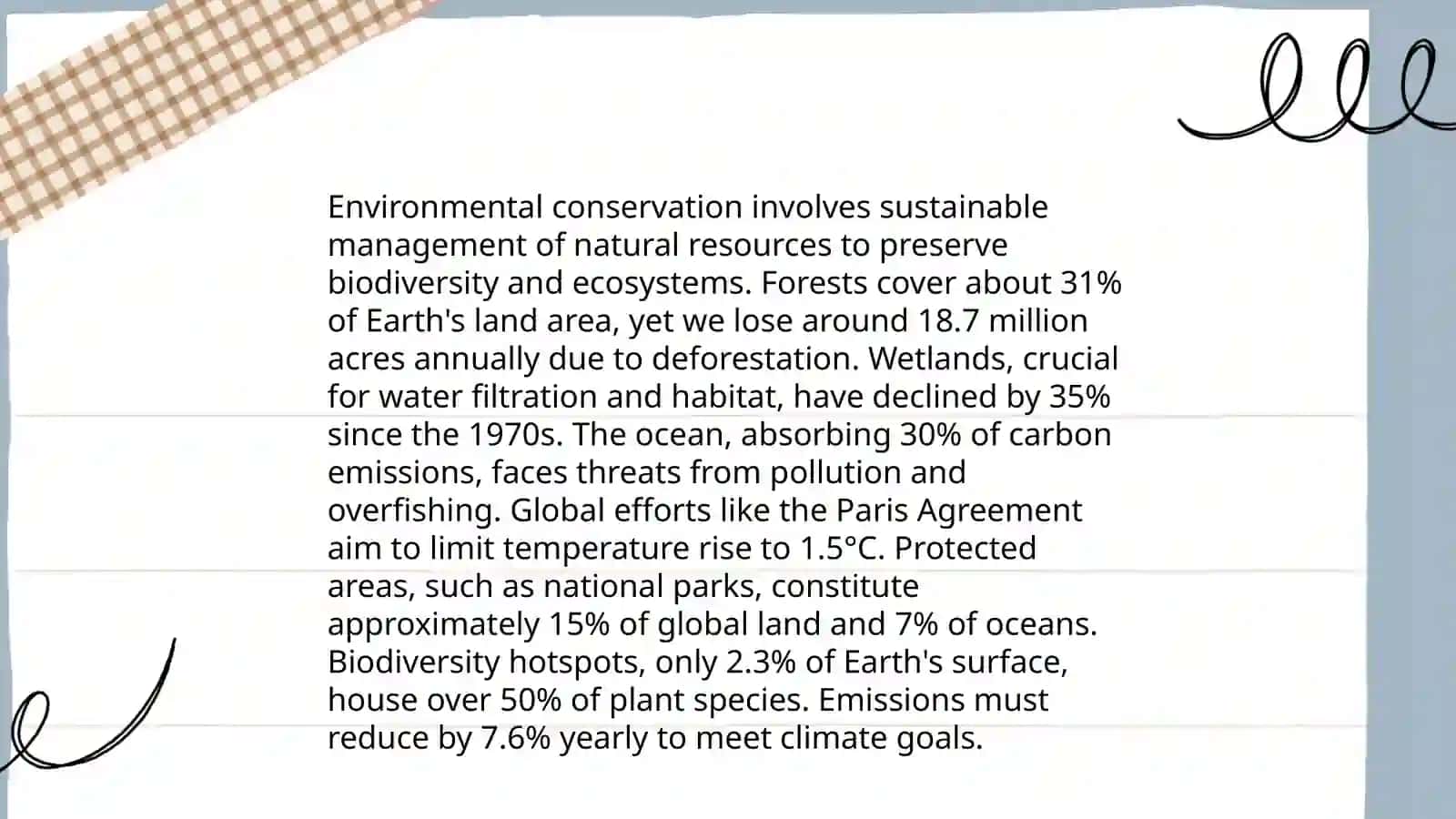 Environmental Conservation 3