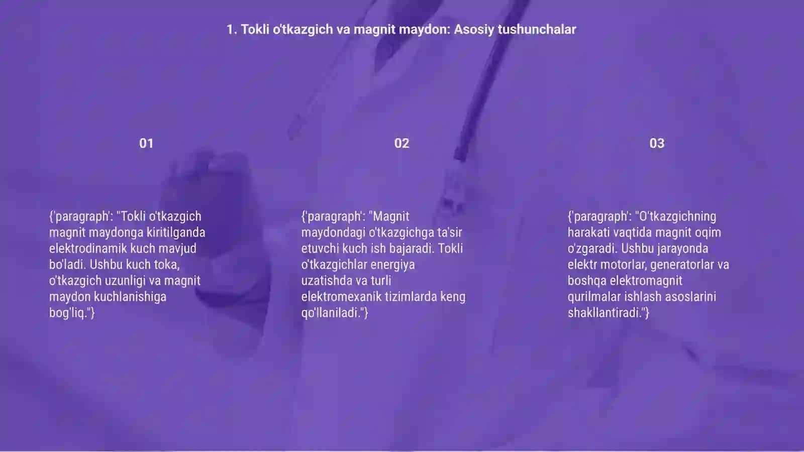 Elektr va magnit maydonda kuch va energiya 3