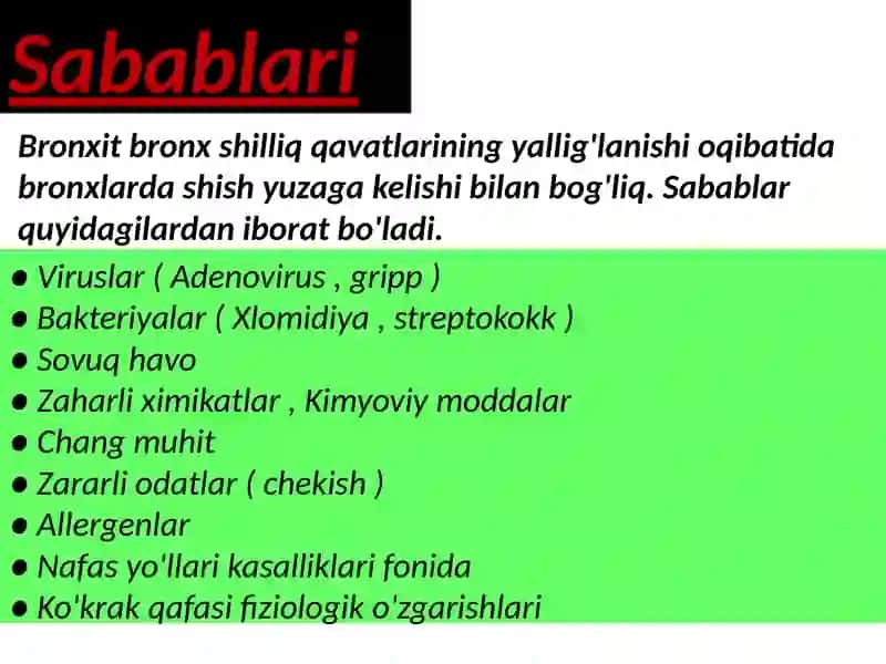O'tkirBronxit 3