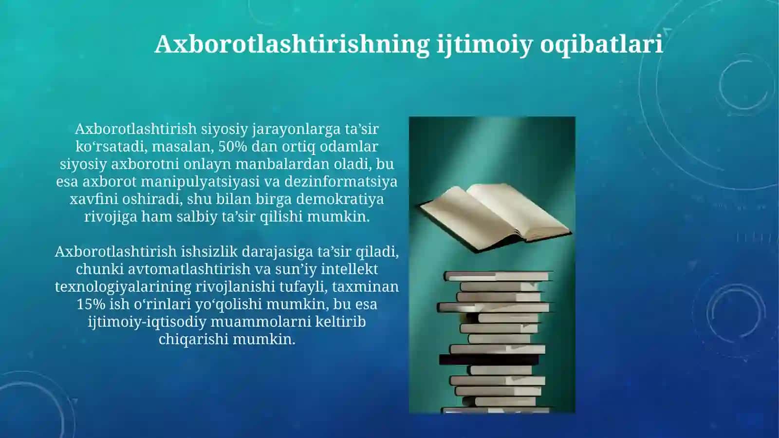 Axborotlashtirish jarayoni 3