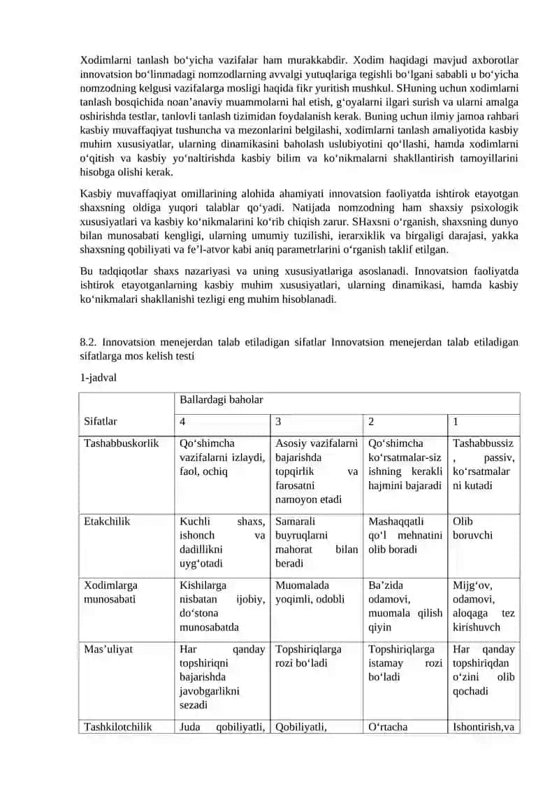 Innovatsion Tashkilotlarda Hodimlarni Boshqarish 3