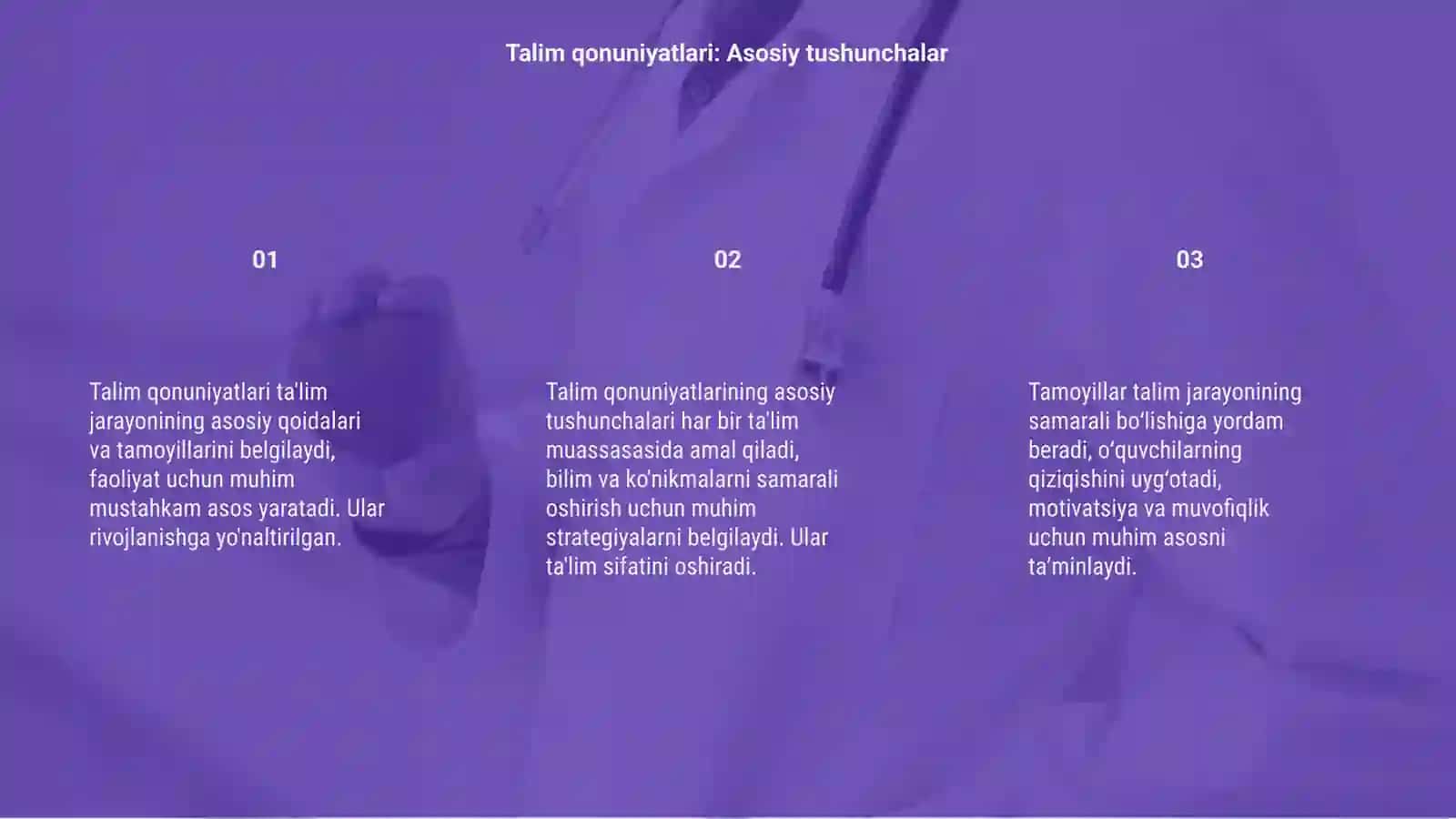 Talim qonuniyatlari va tamoyillari 3