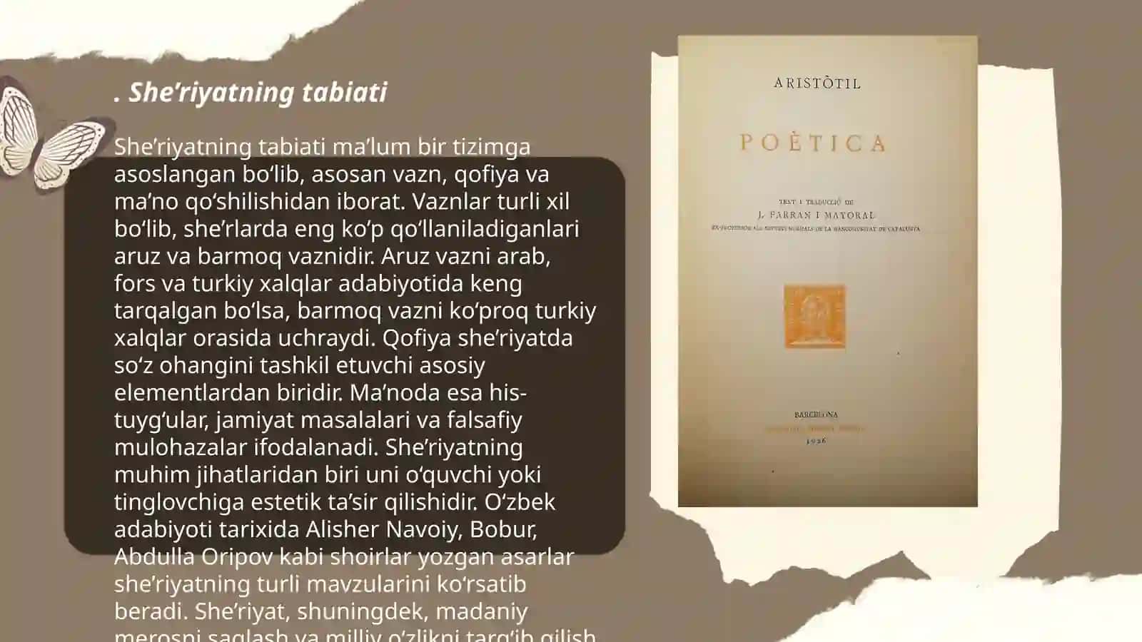 Aristotelning "Poetika" asari 3