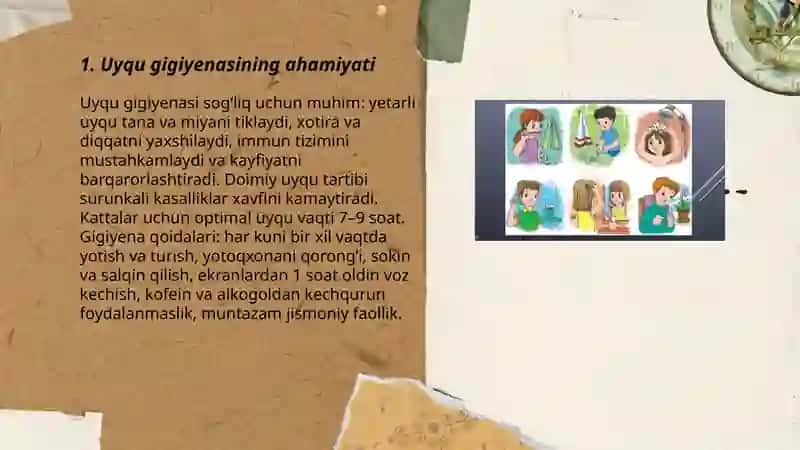 Uyqu gigiyenasi 3