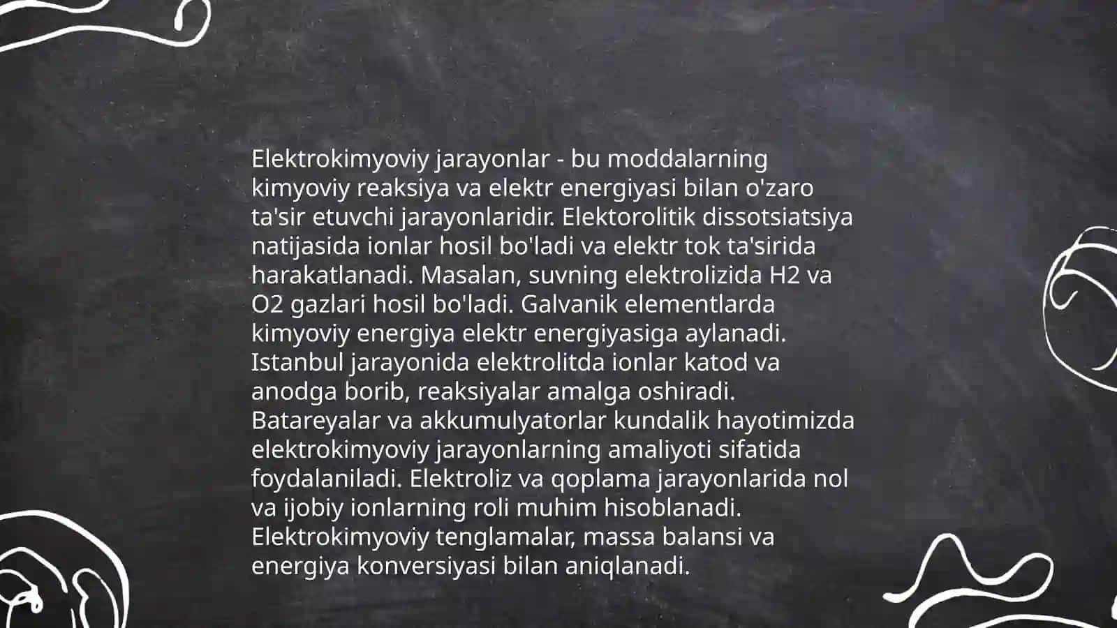 Elektrokimyoviy jarayonlar 3