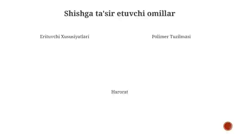 Polimerlarning bo‘kishi va Erishi 3