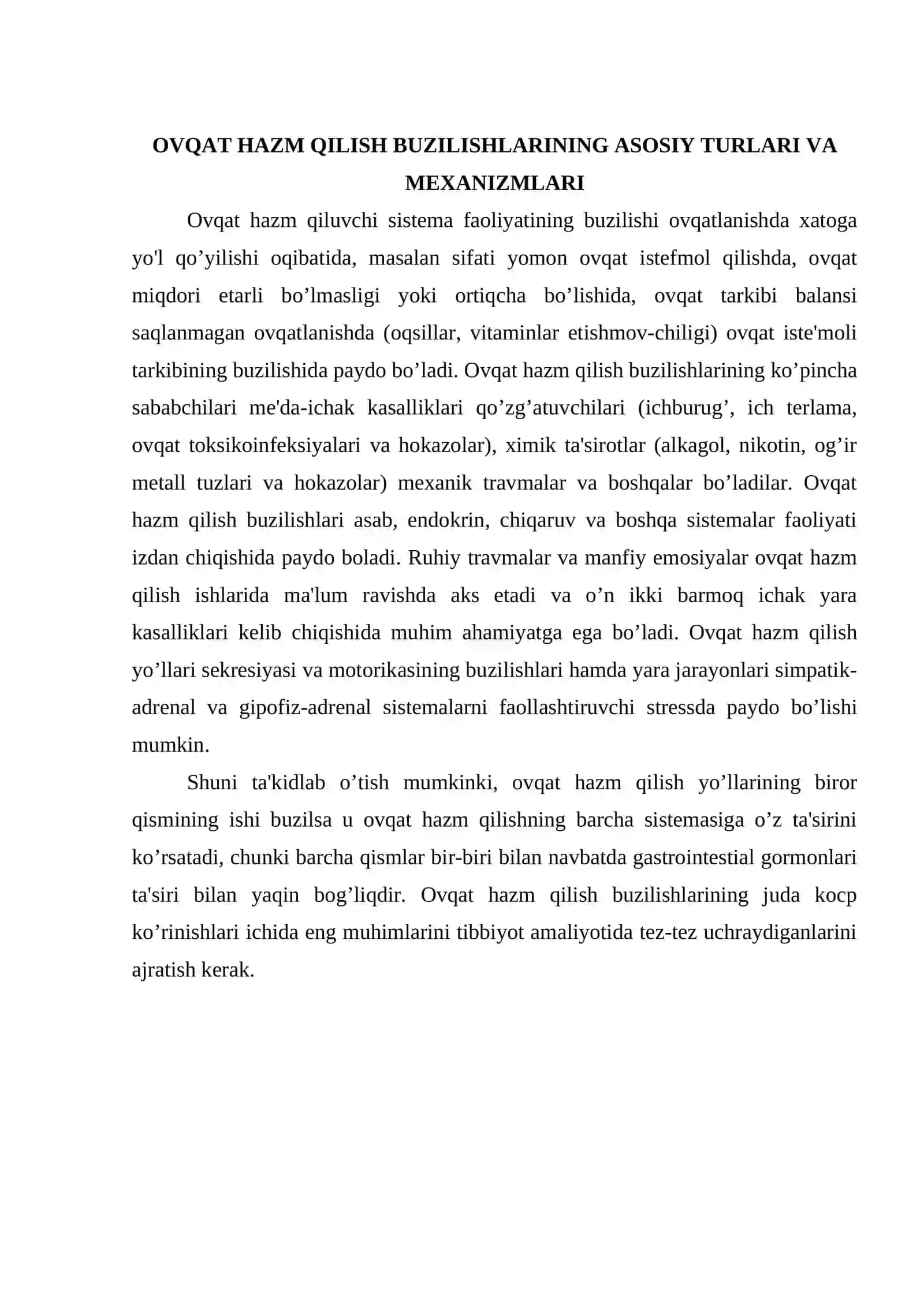 Ovqat hazm qilish a’zolari sistemasi 3