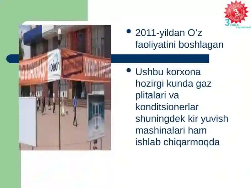 Artel qo’shma korxonasi 3