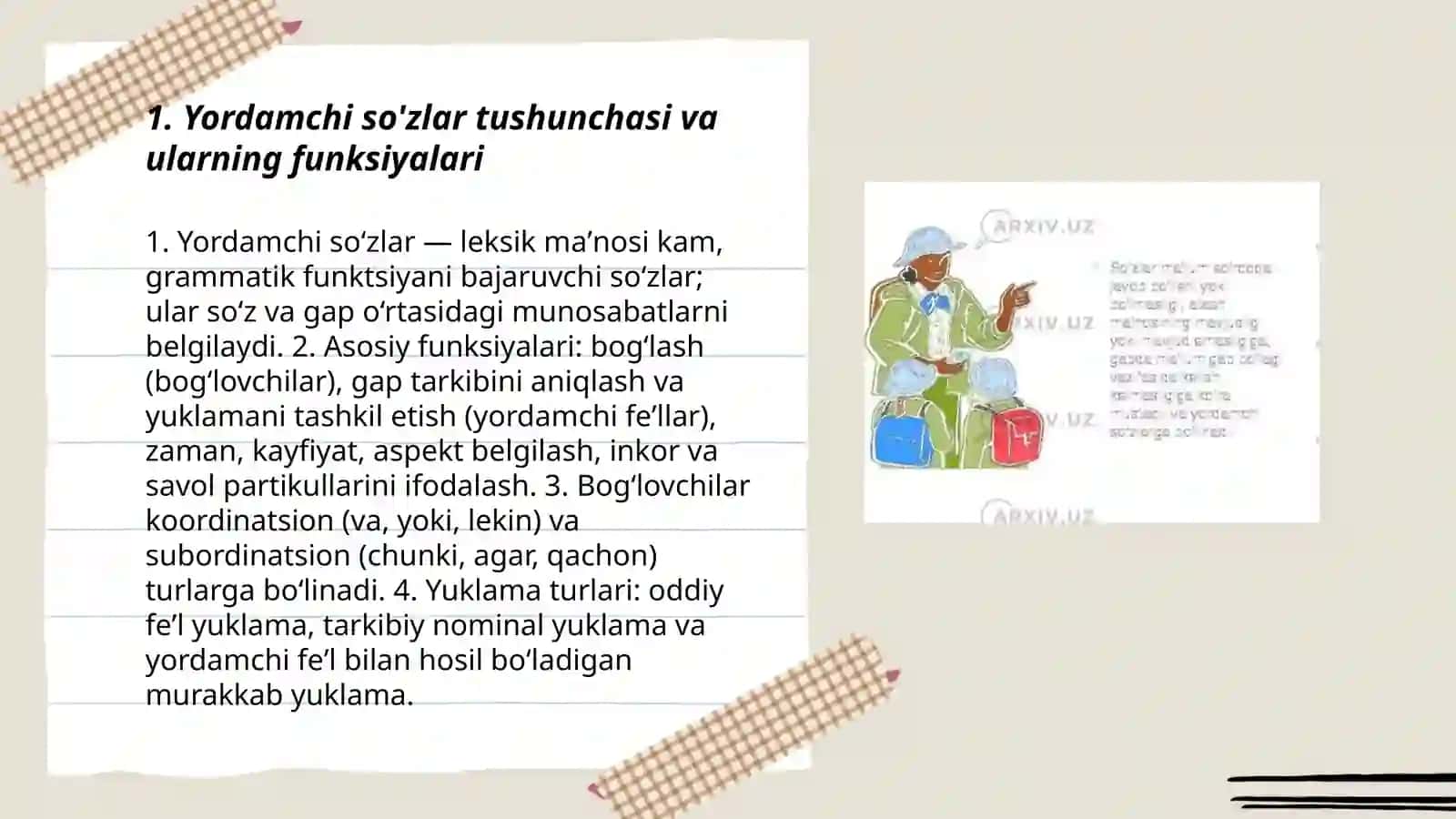 Yordamchi sózlar tizimi 3