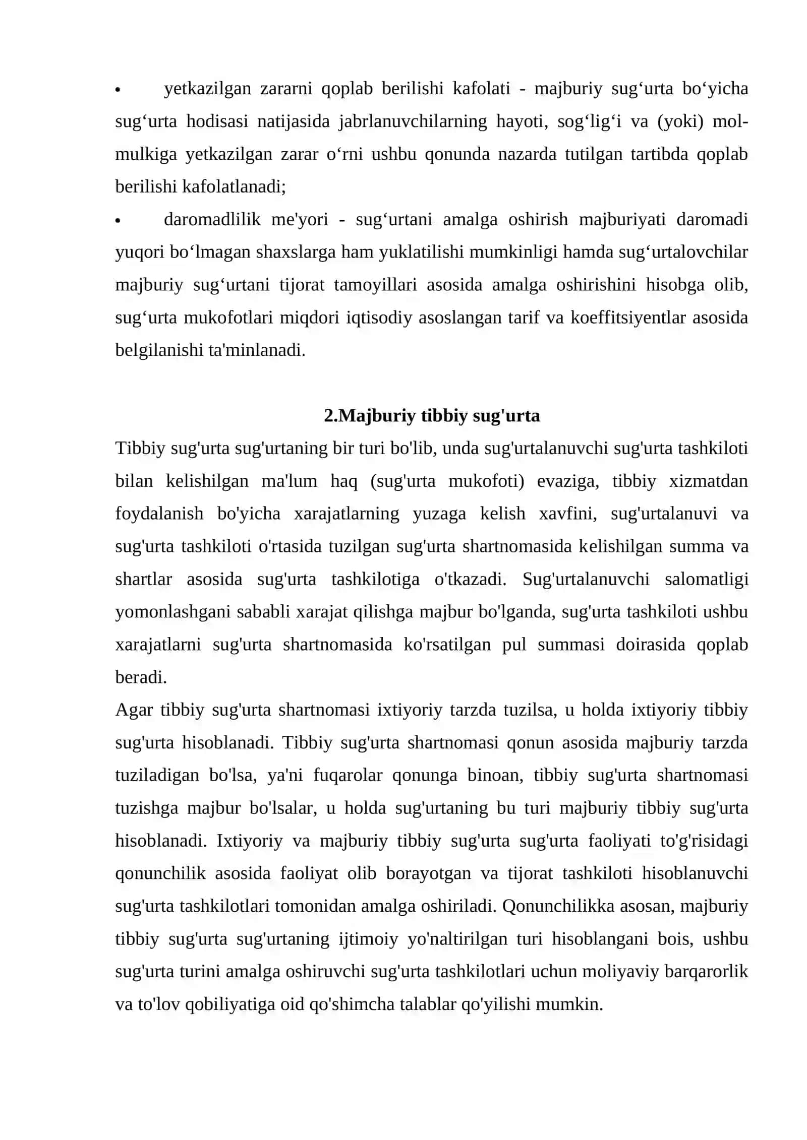 Majburiy tibbiy sug'urta – tizimlarning o'zaro tutashuvi 3