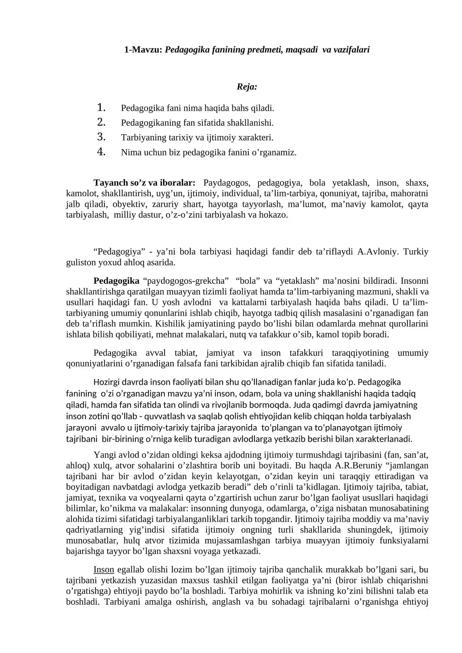 Pedagogika Nazariyasi 3