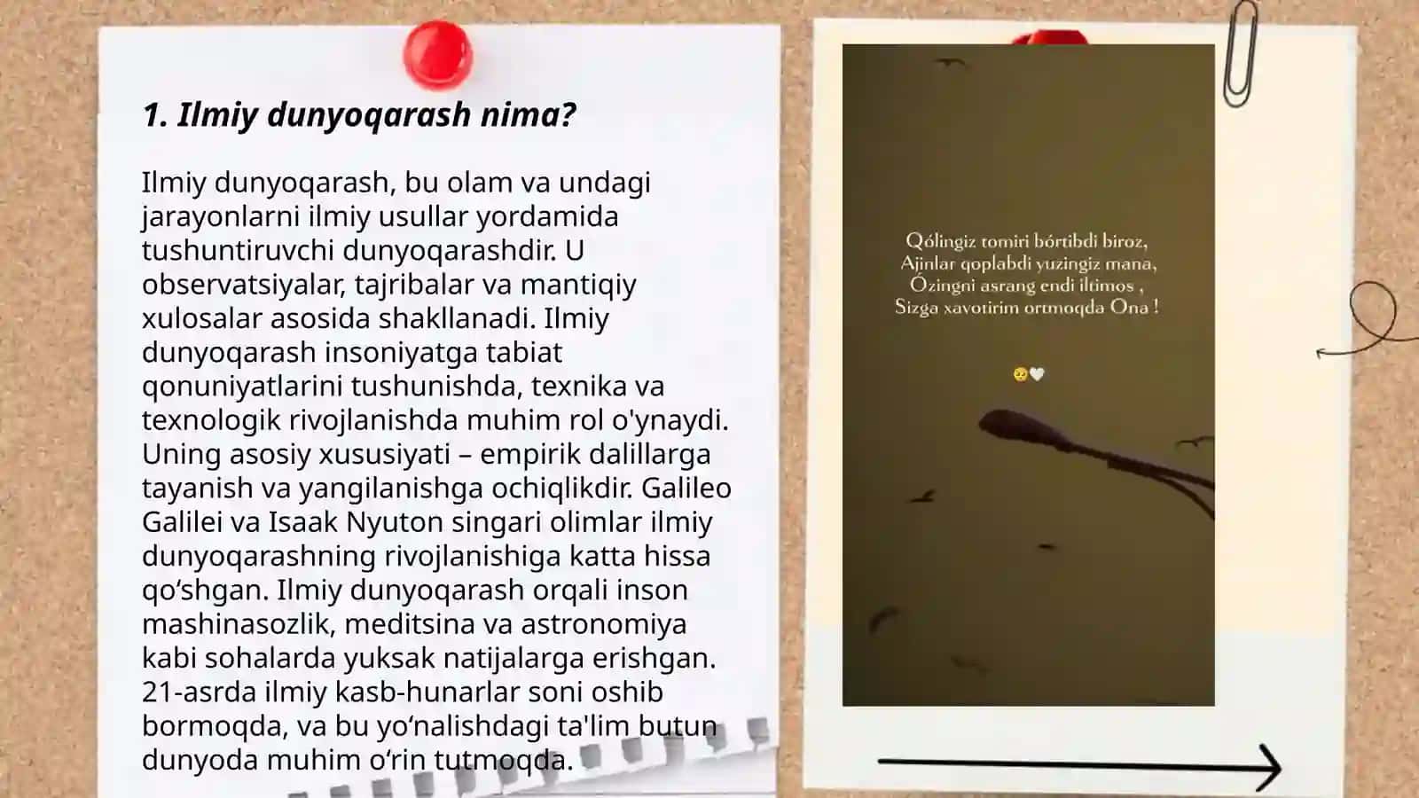 ILMIY DUNYO QARASHNI SHAKLLANTIRISH 3