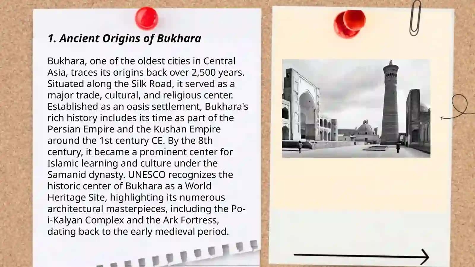 History of Bukhara (construction, history, area, population, climate) 3