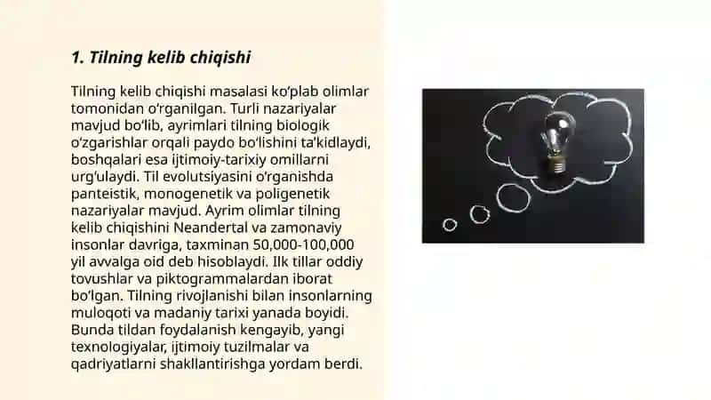 Tilning kelib chiqishi 3