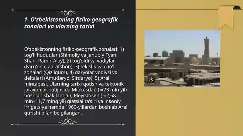 O'zbekiston tabiiy- tarixiy geografiyasi 3