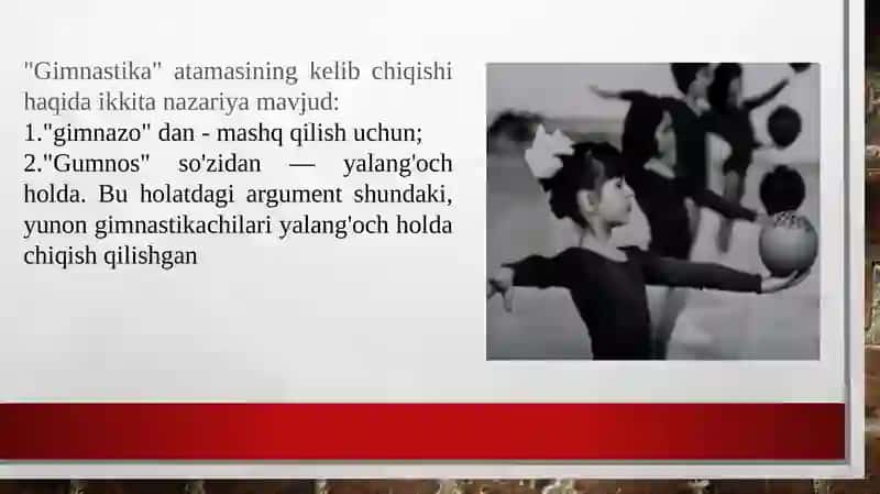 Gimnastika rivojlanishining tarixi 3